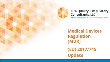 2018 Medical Device Regulation EU 2017/745 Training v1.0