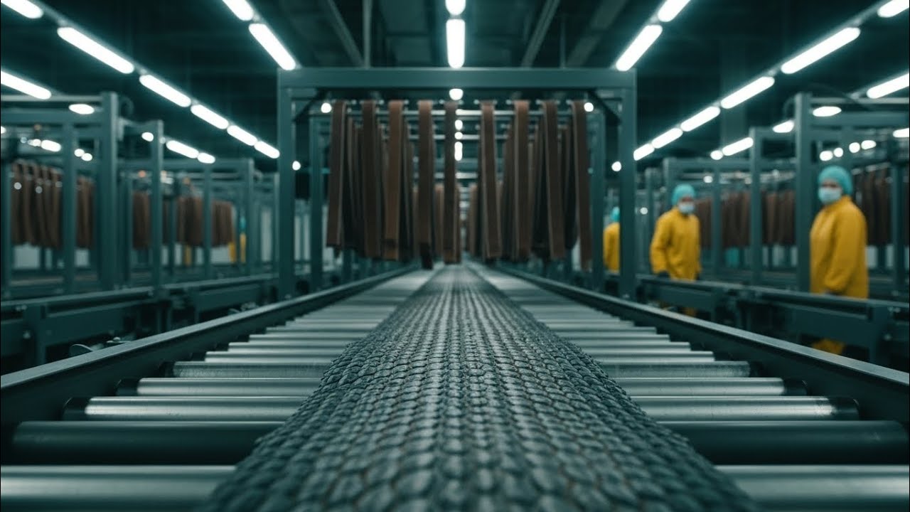 Inside the Catfish Leather Factory – Full Process | How Armored Fish Skin Belts Are Made