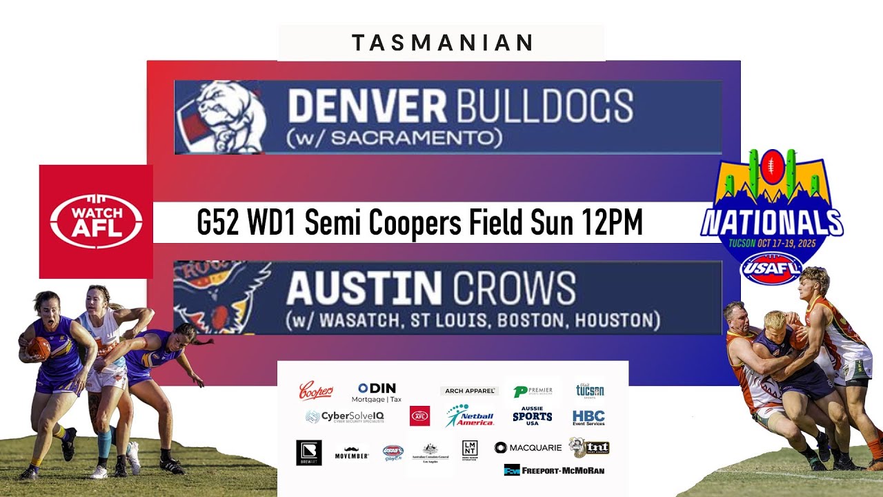 USAFL 2025 Nationals G52 WD1 Semi Denver vs Austin Field 2 12pm