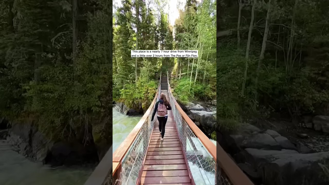 This is Wekusko Falls Provincial Park 