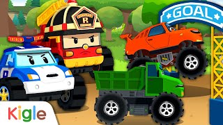 Robocar Poli | Truk Pemadam Kebakaran Mobil Polisi Mobil Monster| Kigle TV Indonesia