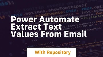 power automate extract text values from email