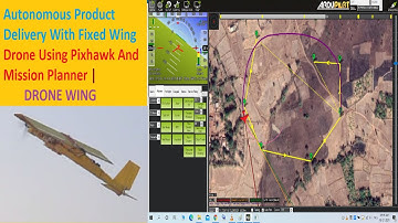 Autonomous Package Delivery With Fixed Wing Drone Using Pixhawk And Mission Planner By DRONE WING