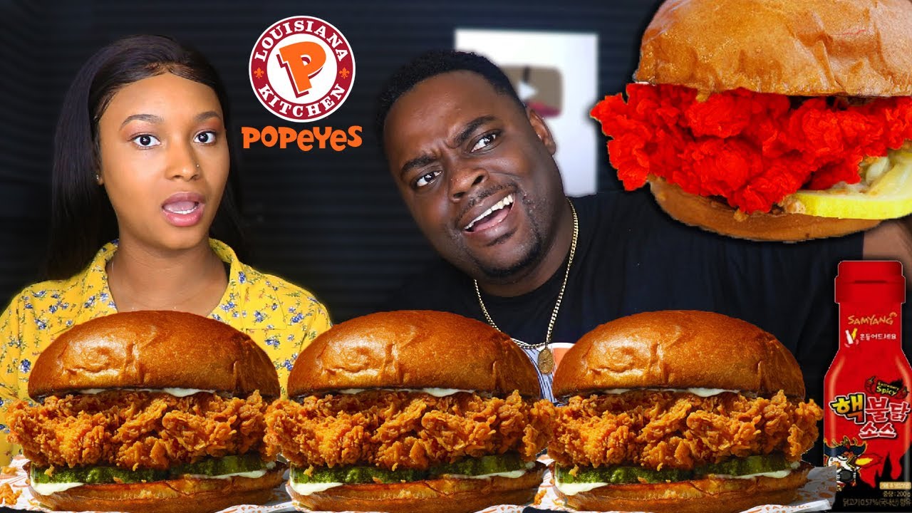 BEAST FEAST TRIES THE VIRAL POPEYES CHICKEN SANDWICH!