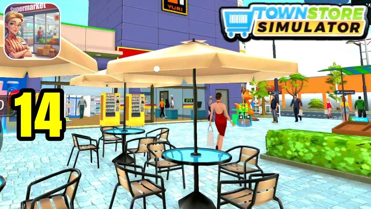 Town Store Simulator 3D. Pt 14. Expand Section,Hire Cleaner Add Rack,Goods Restock,An Sell.