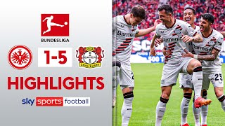 Xhaka wonder goal 🔥 | Eintracht Frankfurt 1-5 Leverkusen | Bundesliga Highlights