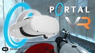Playing Portal 1 in VR screenshot 3