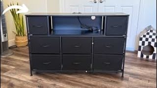 Thumbnail Are WLIVE's Dressers Worth It? | WLIVE 8 Drawer Black Dresser TV Stand Review