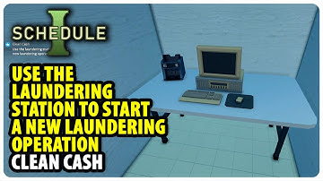 Use the laundering station to start a new laundering operation - Clean Cash | Schedule 1