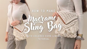 DIY Macrame Boho Chic Sling Bag | Simple & Easy Tutorial for Beginners