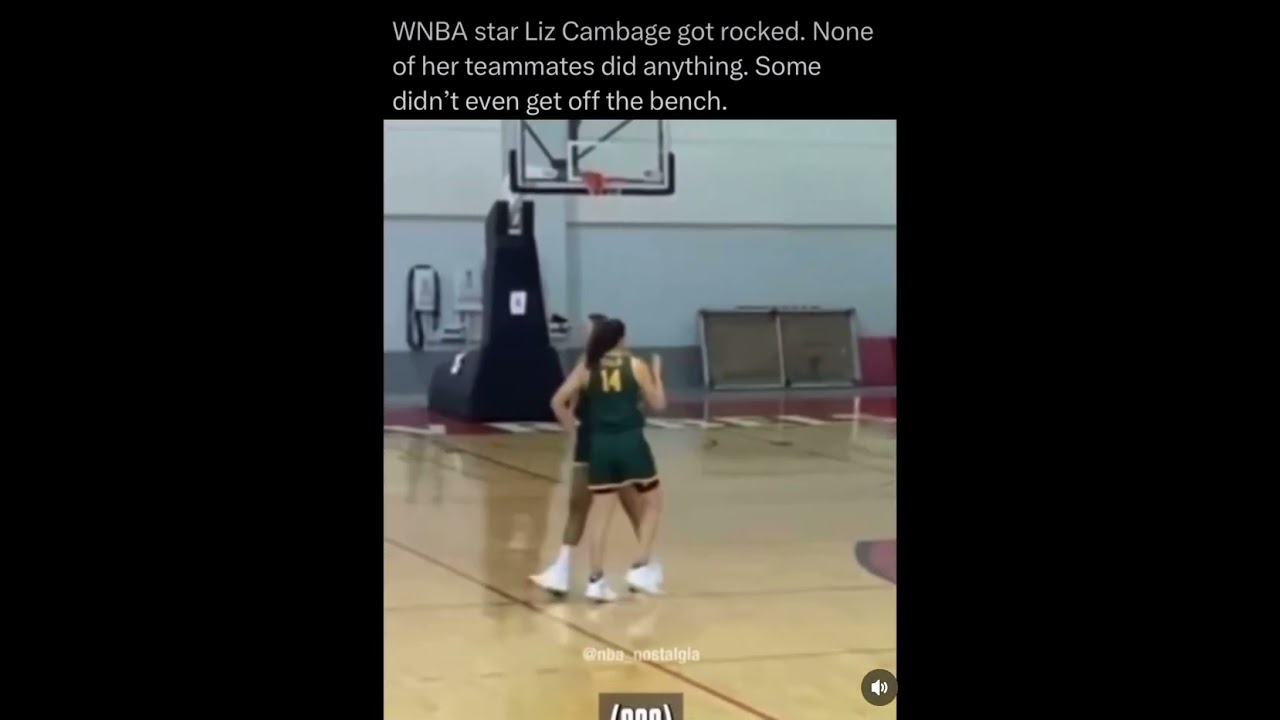 Liz Cambage gets punched in a game vs Nigerian Women’s basketball player 