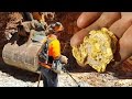 Gold Nuggets mit Metall Detektor in Gold Mine Australien DE