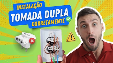 Como instalar TOMADA DUPLA CORRETAMENTE