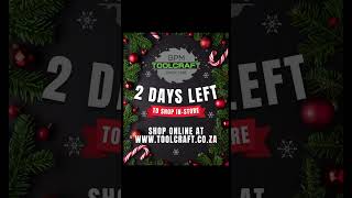 2 Days Left
🛠️🎄 Only 2 days left to grab the tools you need before Christmas! Whether it’s for a project, a gift, or to start the new year right, now’s the time to act. Don’t miss out—shop before it’s too late! 🎁⏳ 2 Days Left