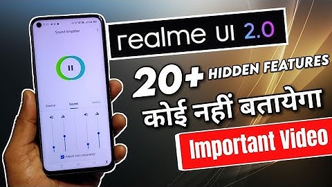 Realme UI 2.0 Amazing 20+ Hidden Features | Realme UI 2.0 Best Features | Realme UI 2.0 Update