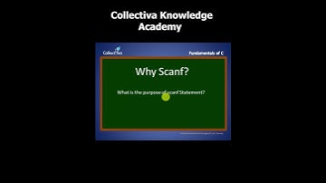 01 Why Scanf()? | C Programming | Collectiva Knowledge Academy #shorts