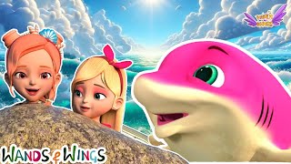 Baby Shark Dance + Princess Lost Her Color | Princess Songs  Wands And Wings