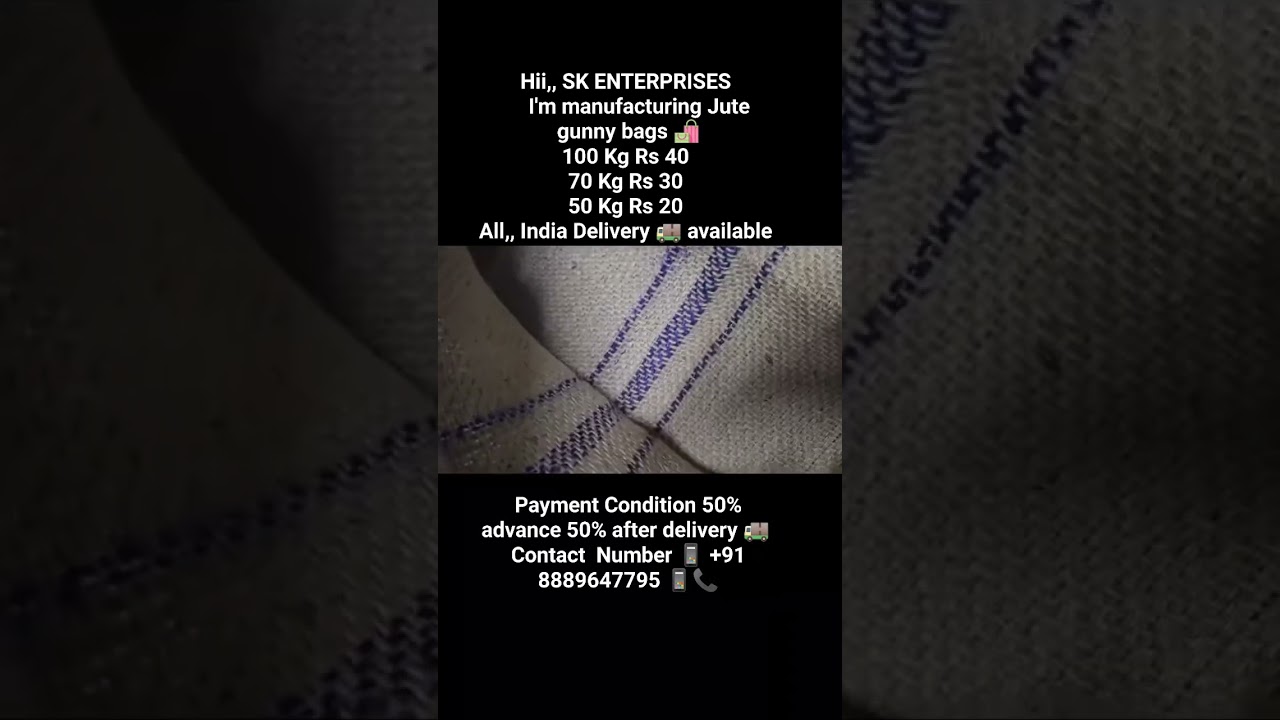 Hii,, I'm Manufacturing Jute gunny bags 