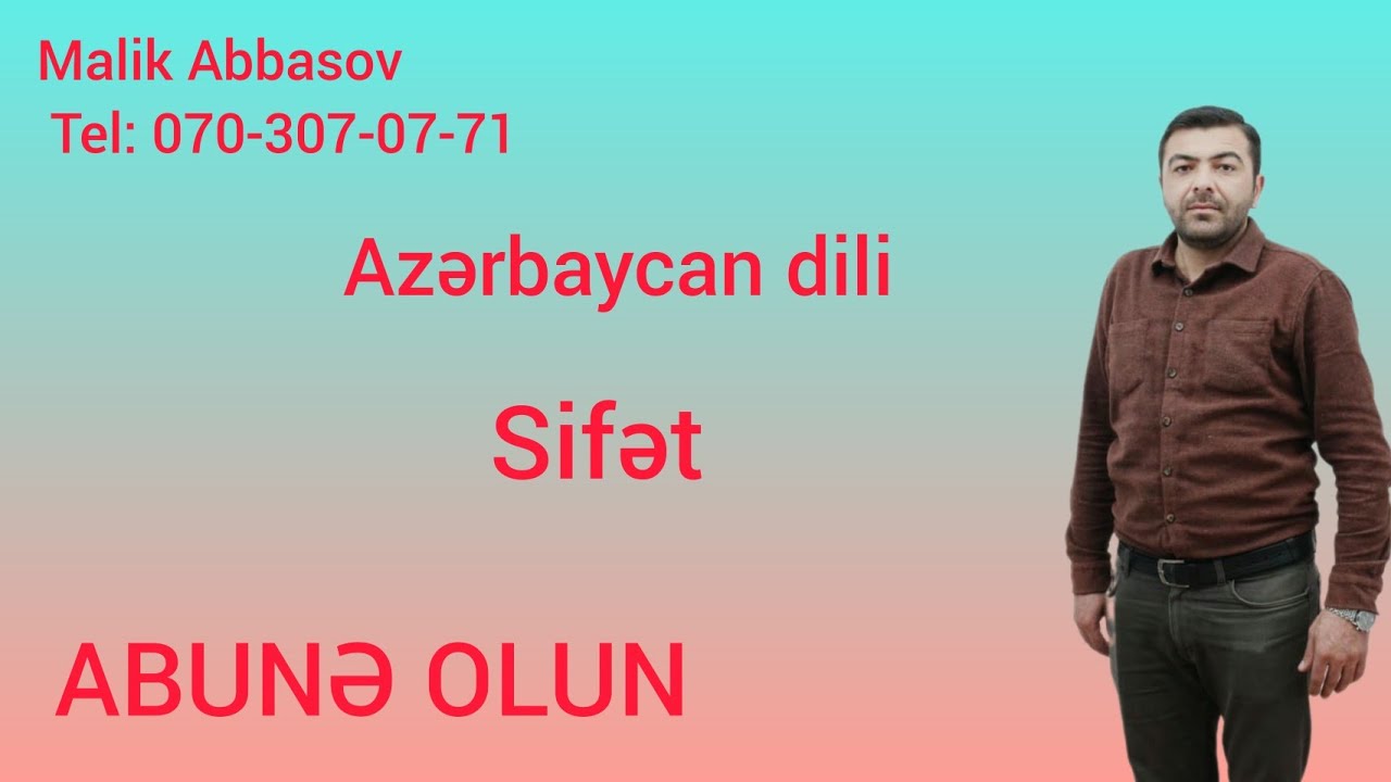 Sifət Sifətin omonimliyi Sifətin isimləşməsi Sifətin dərəcələri #Azərbaycan_dili #Miq #MİQ