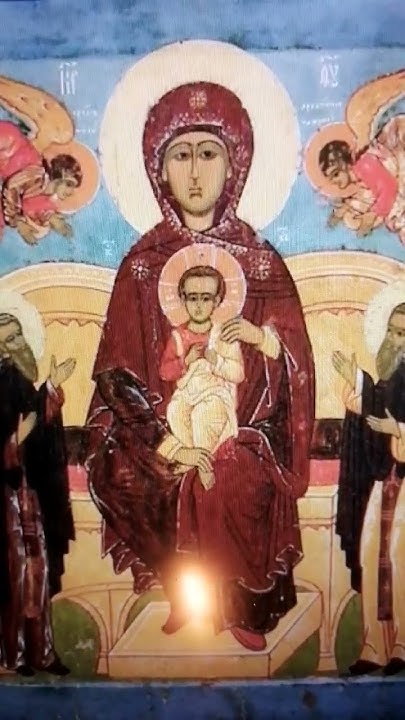 Икона Пресвятой Богородицы "Богоматерь С Младенцем На Престоле", XVI ...