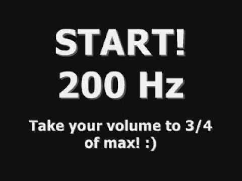 Bass Test 200 Hz with subwoofer