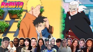 Naruto Hugs Kawaki | Koji Infiltrates On Konoha BORUTO Episode 195 Reaction Mashup [ボルト -- 海外の反応