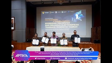 Penandatanganan Nota Kesepahaman dan Perjanjian Kerjasama Kemkominfo