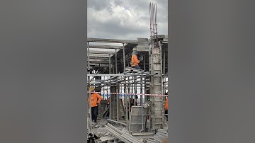Technical Install aluminium formwork for 1st slab