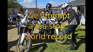 A World record attempt. The most tea stops in one ride