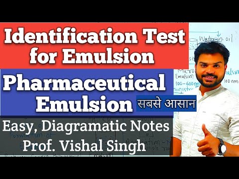 वीडियो: इमल्शन के लिए निम्नलिखित सभी पहचान परीक्षण हैं?