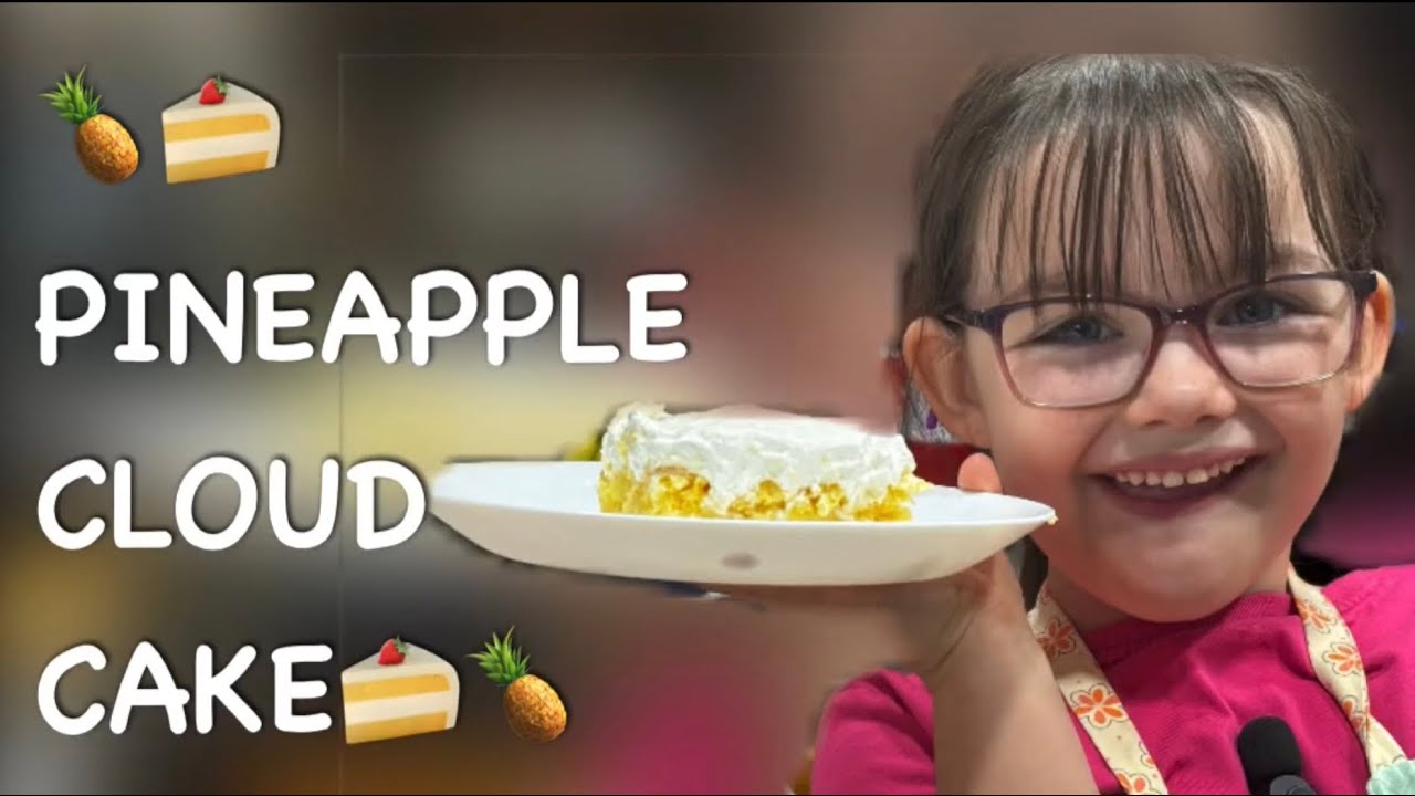 We Made Pineapple Cloud Cake… and It Vanished Fast 😳