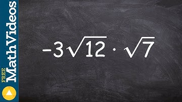 Learn how to simplify the product of square root of two numbers ex 4, -3root(12).root(7)