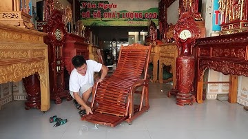 🍁Hướng Dẫn Lắp Ghế Lười Thư Giãn Gỗ Nghiến