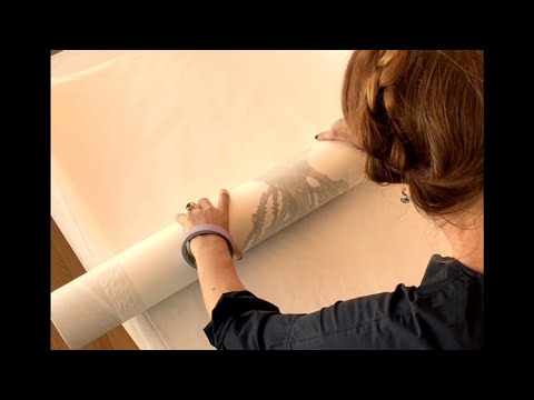Flattening rolled art prints
