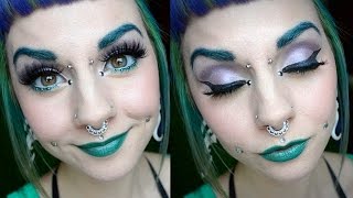 Purple and Green Makeup Tutorial