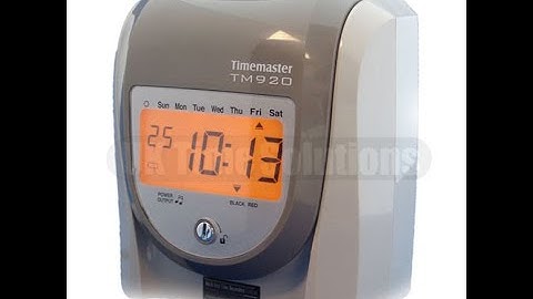 TM920 Time Recorder