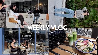 weekly vlog ♡ haircut/blowout, reformer pilates, buying the iPhone 15 pro, Maman Miami, GHD event