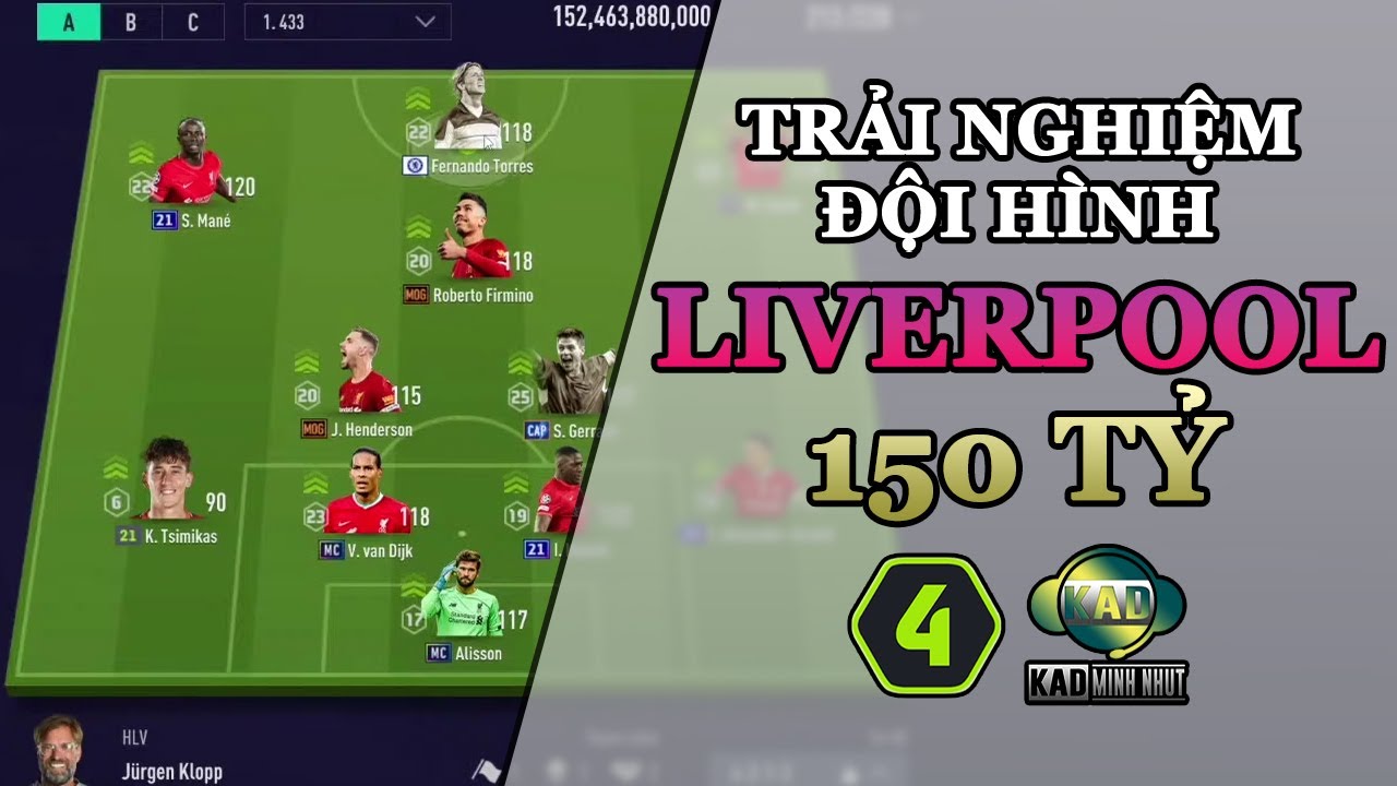 Trải nghiệm TEAM LIVERPOOL trị giá 150 tỷ BP | Đội hình FO4 | KaD Minh Nhựt - 10s.vn