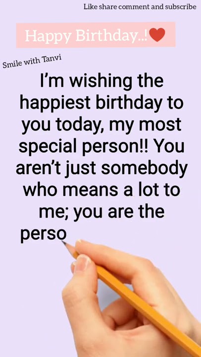 Ucapan Selamat Ulang Tahun Menyentuh Hati untuk Seseorang yang Spesial♥️!! pacar/pacar/suami/istri #shorts #selamatulangtahun