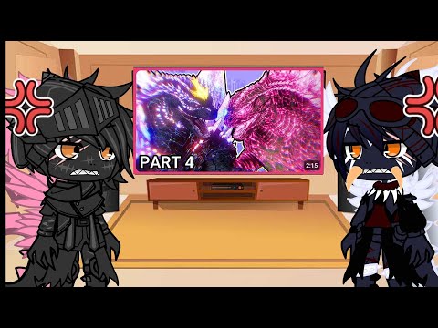 Kaiju react to Evolved Godzilla Vs Spacegodzilla (Part 4)