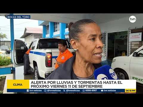 Alert for rain and storms through Friday in Bocas del Toro