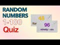 Random Numbers 1 100 Recognizing Game
