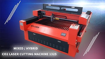 JINAN QUALITY CNC : MIXED / HYBRID CO2 LASER CUTTING MACHINE QCL1325 WITH YONGLI DLT-300