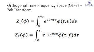 Details Orthogonal Time Frequency Space (OTFS) News