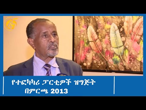 የተፎካካሪ ፓርቲዎች ዝግጅት በምርጫ 2013