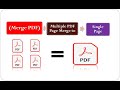Multiple Pdf file Merge to Single Pdf File