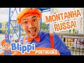 Blippi Explora uma Montanha Russa! | Blippi em Português | Vídeos Educativos para Crianças