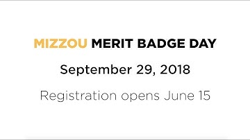 Mizzou Merit Badge Day 2018 hosted by the MU College of Engineering