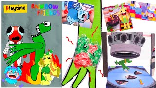 DIY♥ Rainbow Friends VS Poppy Playtime Green's Revenge Story Gaming book 2