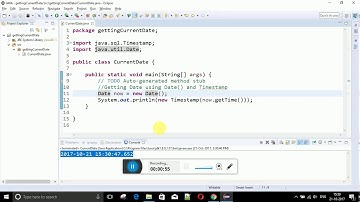 JAVA - GetCurrentTime